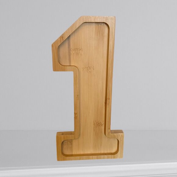 12" wooden charcuterie number 1 One - Picture 7 of 7